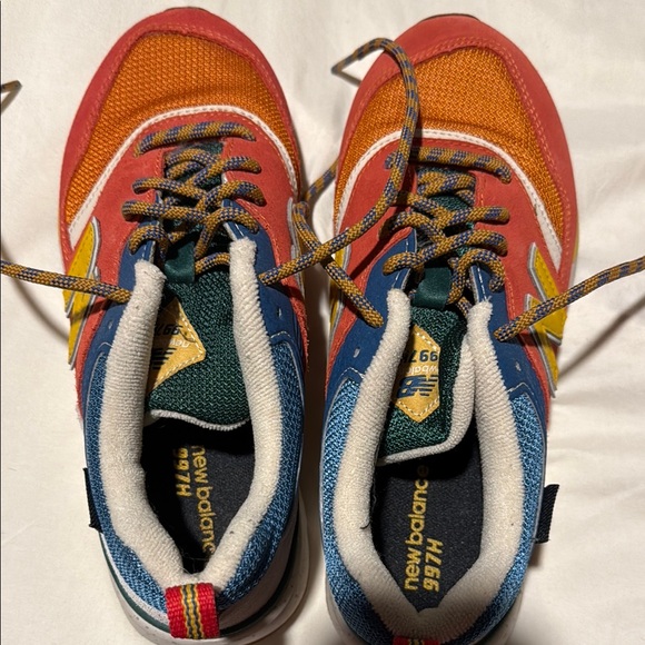 New Balance Kids' Sneakers in Red, Orange, and Blue - Picture 1 of 5